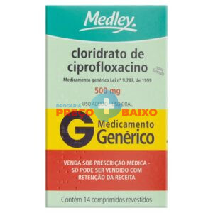 Cloridrato de Ciprofloxacino Medley 500mg