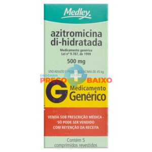 Azitromicina 500mg 5 Comprimidos Medley