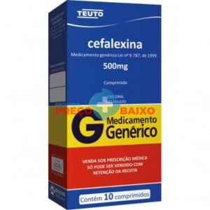 Cefalexina 500mg com 10 Comprimidos Teuto